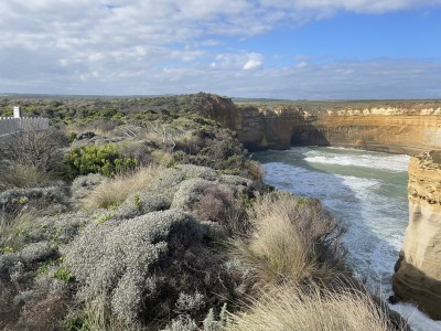 The bay behind the Razorback