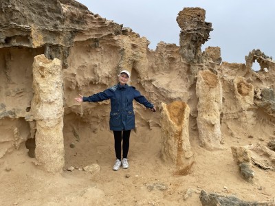 Fiona at the Petrified Forest, Cape Bridgewater