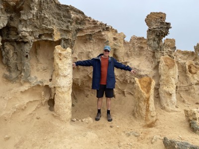 Geoff at the Petrified Forest, Cape Bridgewater
