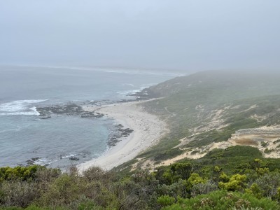 Looking down on Whtes Beach