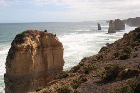 Pillar close up with 12 Apostles