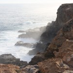 Cliffs near Cape Nelson Light