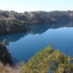Blue Lake and pumphouse, Mt Gambier SA