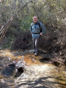 Water on the track after all the rain.