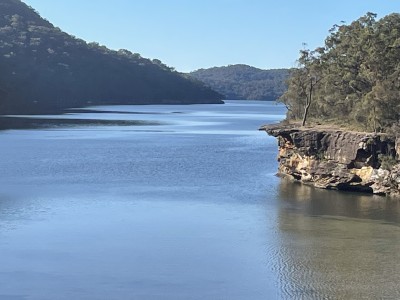 Jumping rock at Jerusalem Bay.