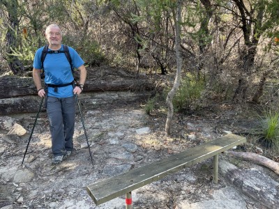 Rest seat near the top.