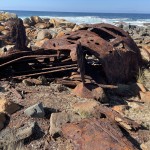 Old ship boiler at Bingi Bingi.